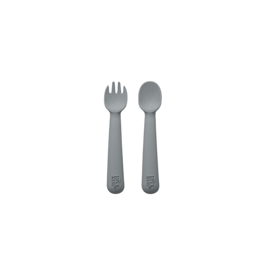 Conjunto colher + garfo silicone