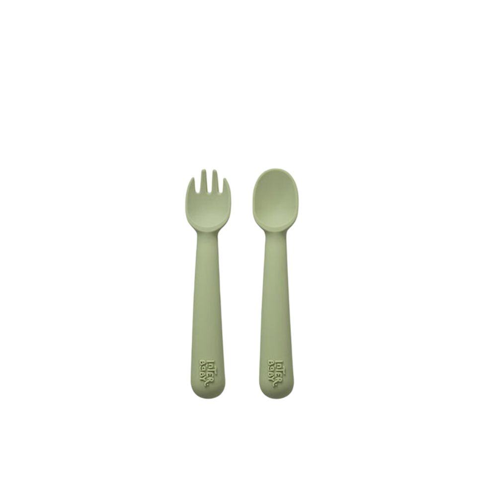 Conjunto colher + garfo silicone