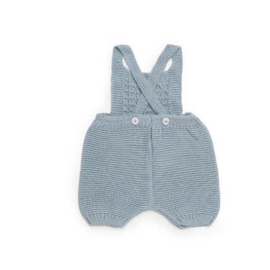 Fofo de Malha Azul Bebé com Alças Cruzadas - Juliana