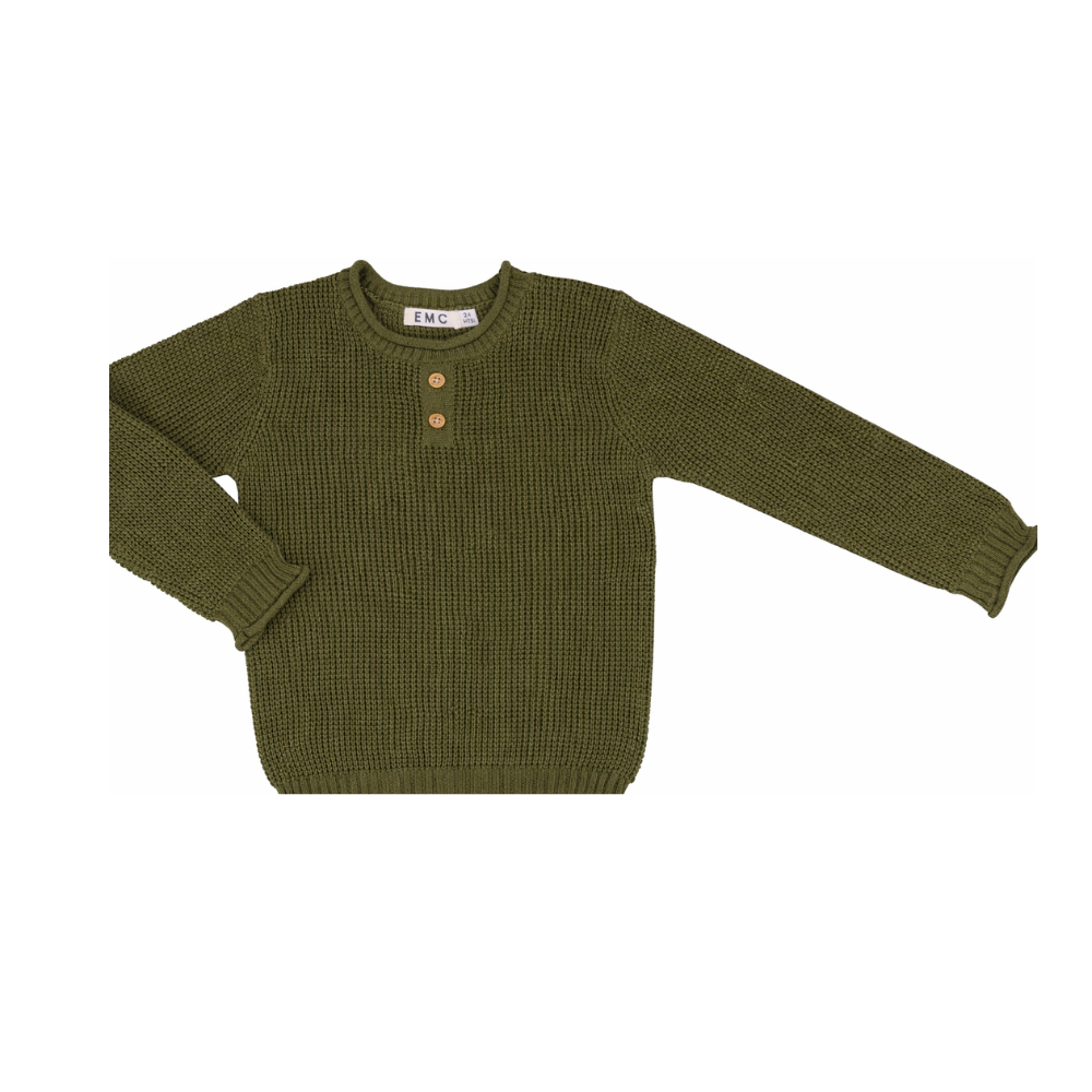 Camisola de malha verde tropa - EMC