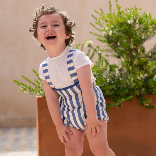 Fofo às riscas azuis com t-shirt - Cocote