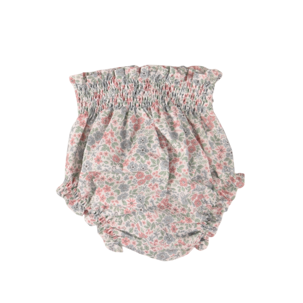 Tapa fralda bebé floral em tons suaves - José Varón