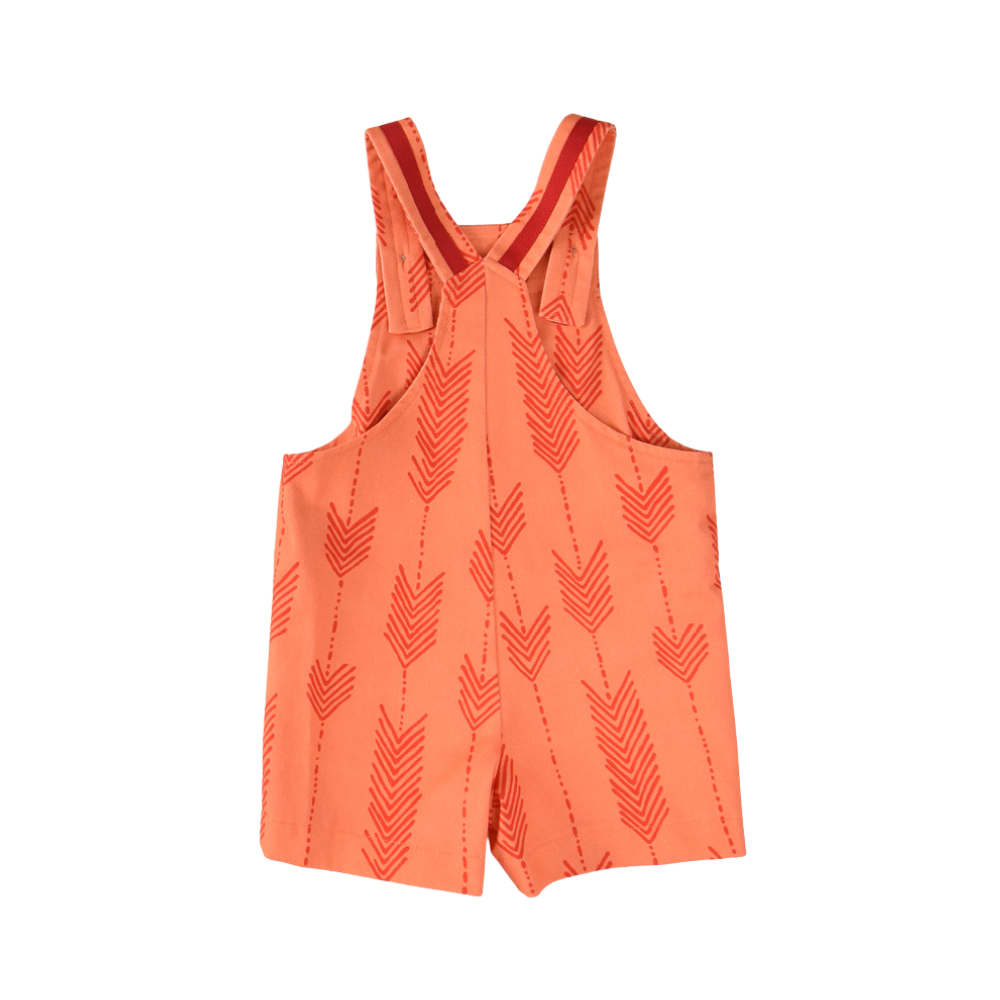 Jardineira laranja estampada - José Varón
