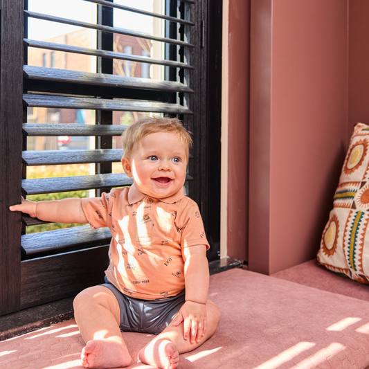 Conjunto Menino Coral e Azul–Dirkje