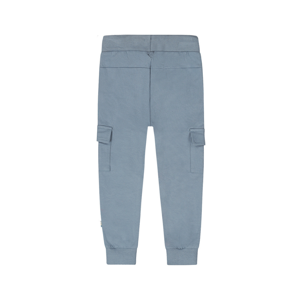 Calças Jogger Bebé Azul – Cintura com Cordão e Bolsos Laterais - Dirkje