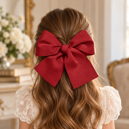Laço de Cabelo Vermelho Bordô - Cóndor