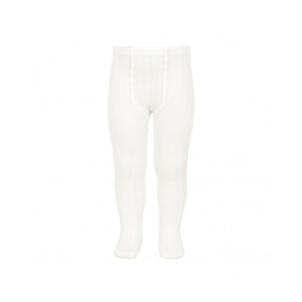 Collants com Pé Canelados Brancos – Cóndor