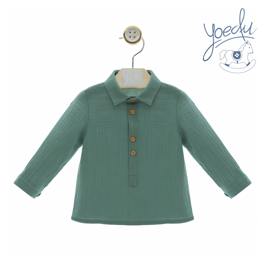 Camisa menino verde - Yoedu