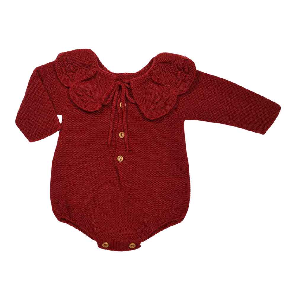 Fofo de Malha com Gola de Folho Bordô – Sigar