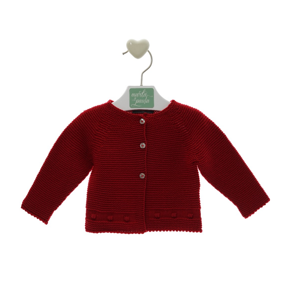 Casaco vermelho em malha - Marta y Paula