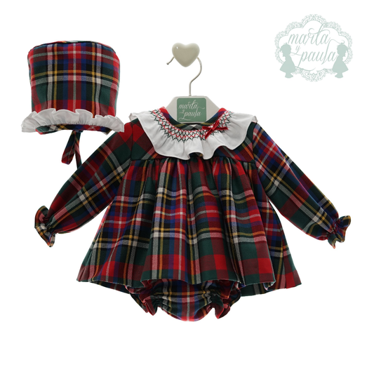 Conjunto de vestido e touca "Marilyn" - Marta y Paula