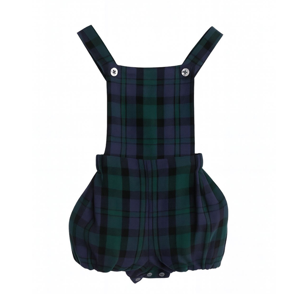 Fofo Dublin xadrez verde e azul - Babydita