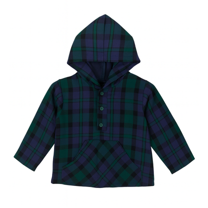 Camisa New York xadrez verde e azul - Babydita