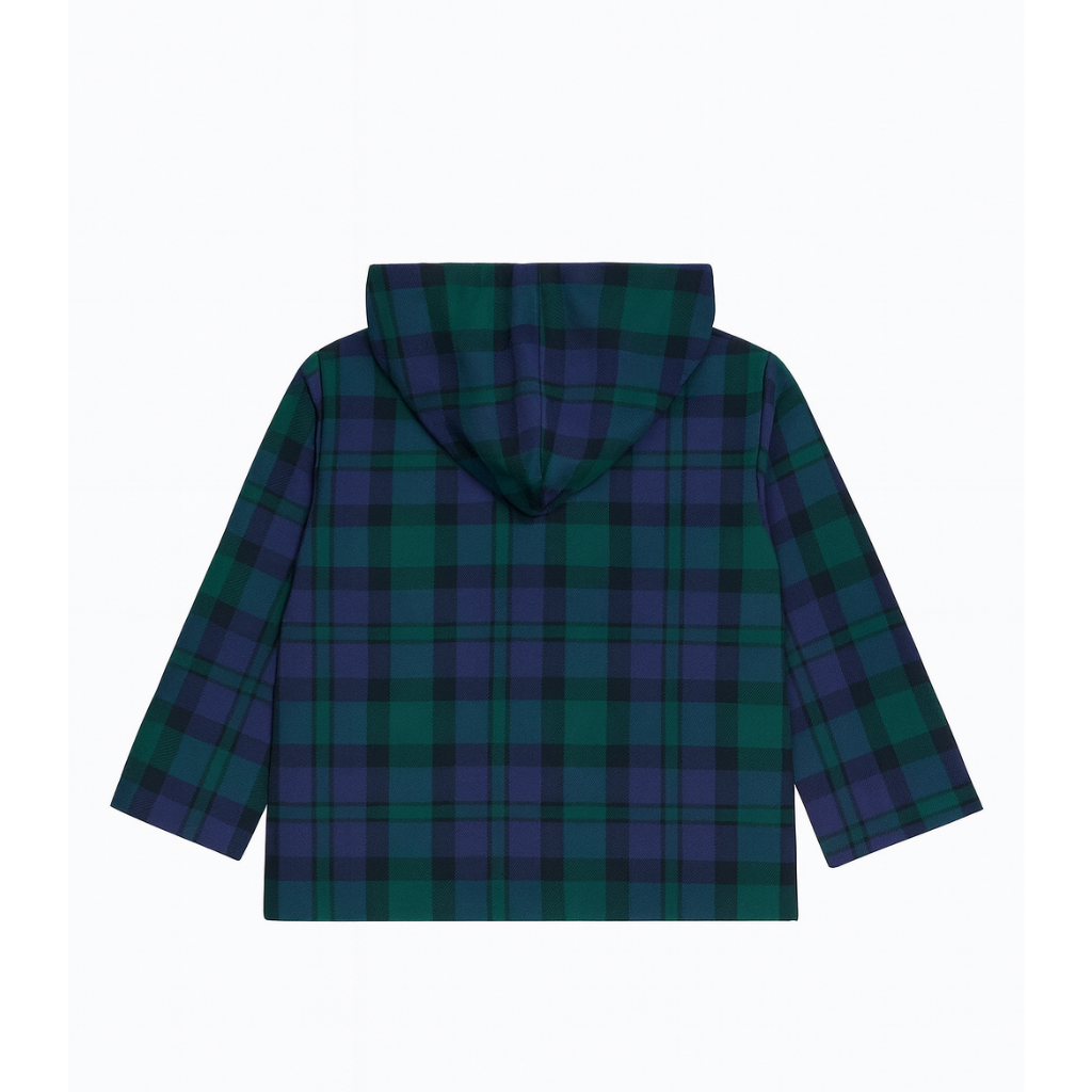 Camisa New York xadrez verde e azul - Babydita