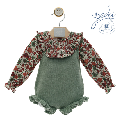 Conjunto bebé menina "Cretona"  - Yoedu