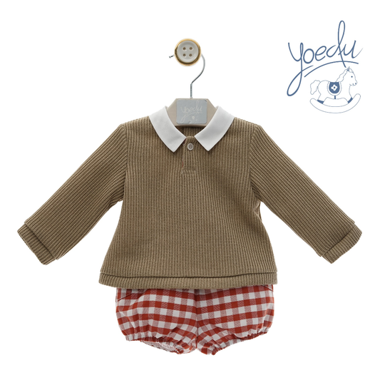 Conjunto bebé menino "Cretona" - Yoedu