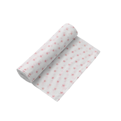 Fralda musselina estampada estrelas em bambu