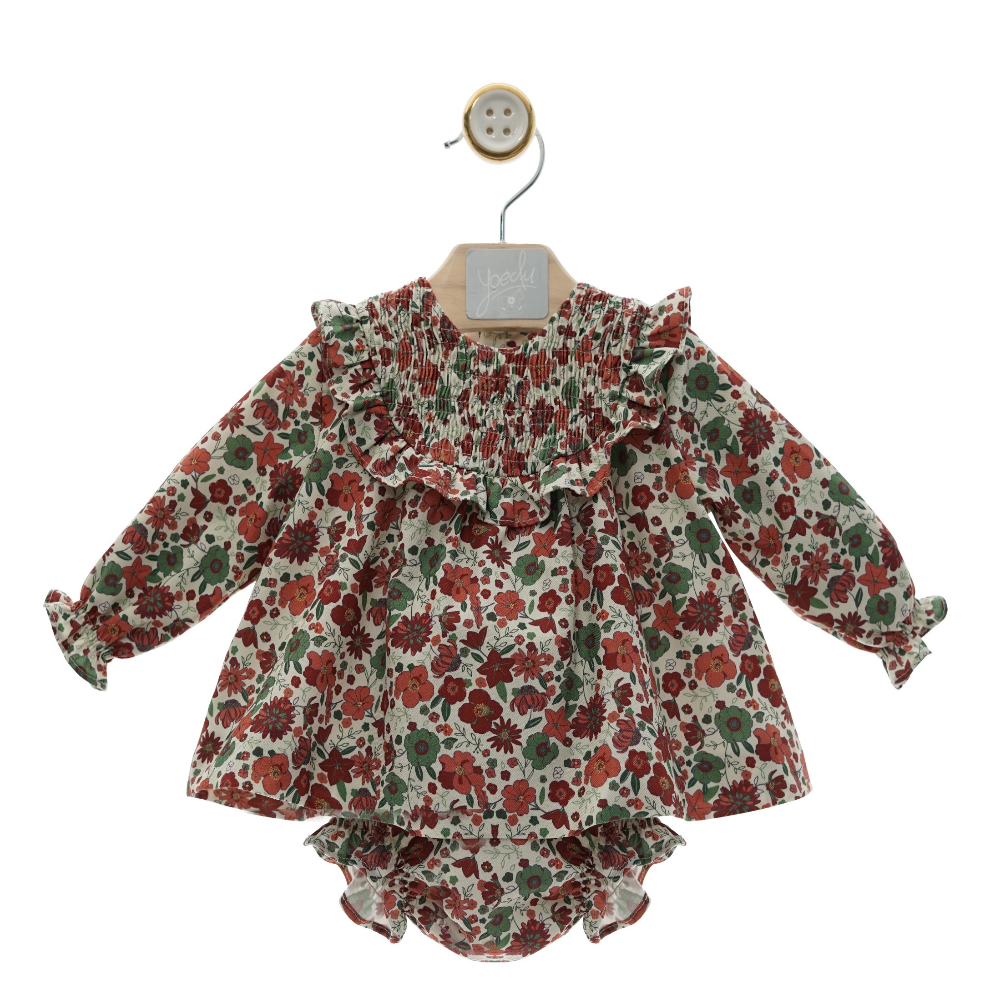 Conjunto vestido com tapa fraldas "Cretona" - Yoedu