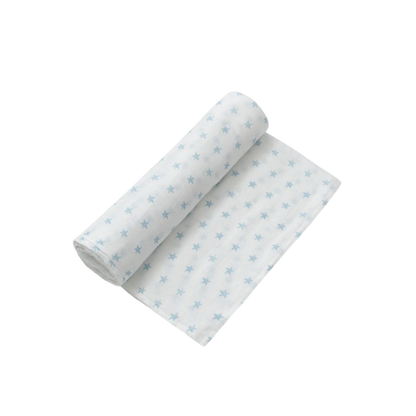 Fralda musselina estampada estrelas em bambu