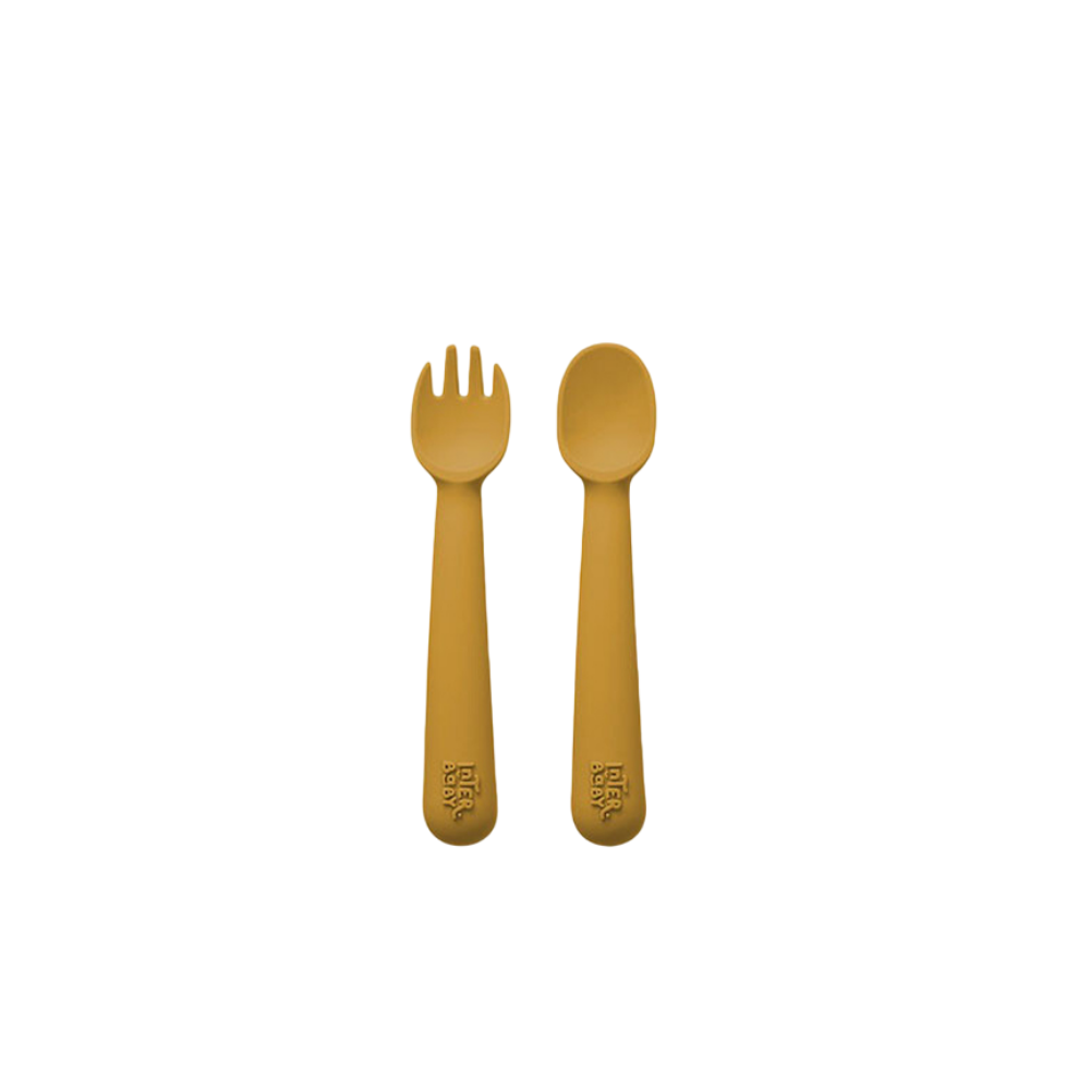 Conjunto colher + garfo silicone