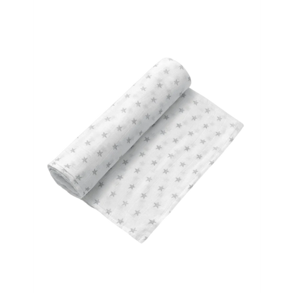 Fralda musselina estampada estrelas em bambu