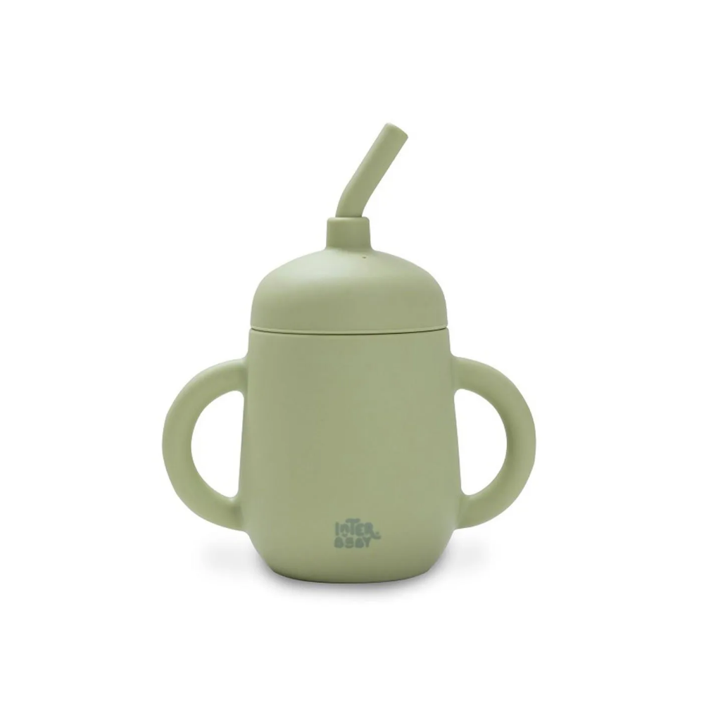 Copo anti gota + palha silicone