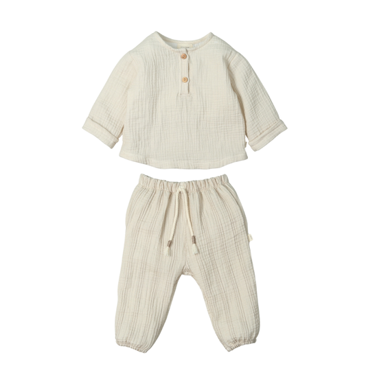 Conjunto Bege para Bebé- Mac Ilusión