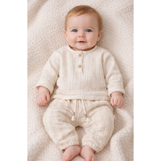 Conjunto Bege para Bebé- Mac Ilusión