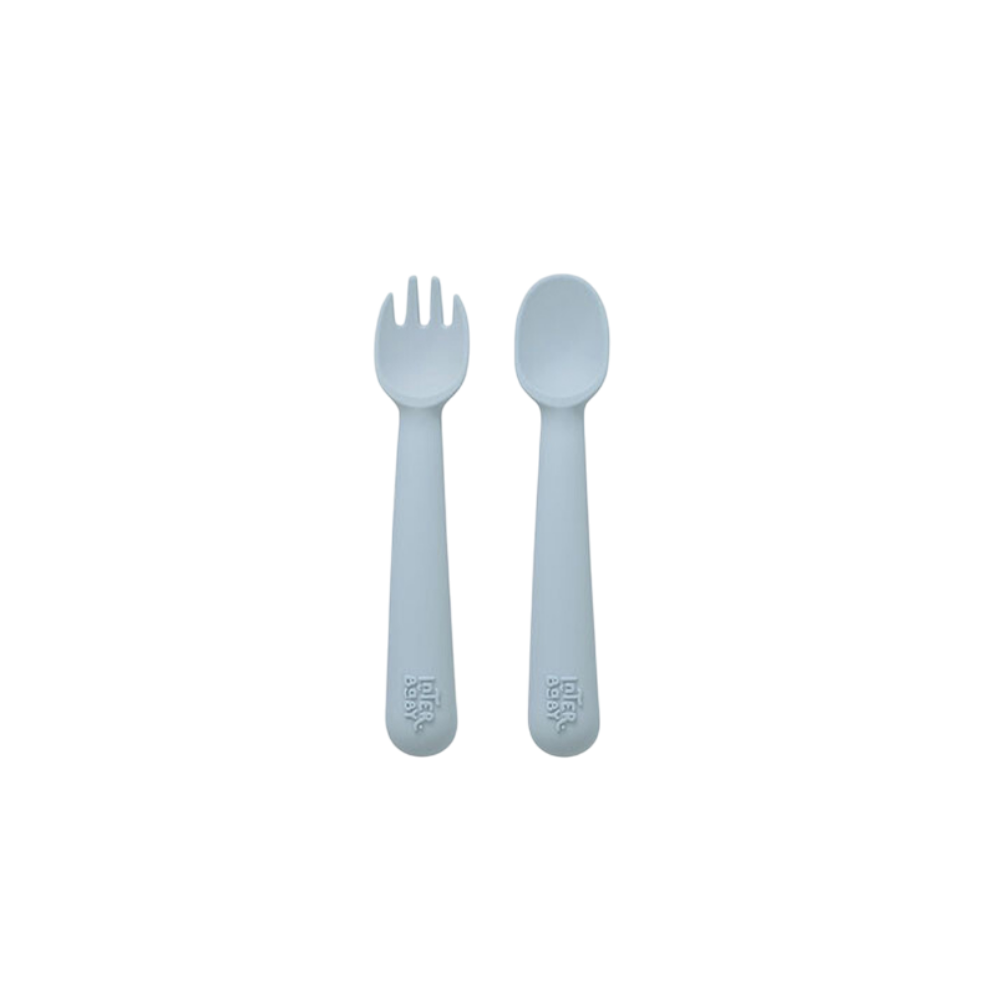 Conjunto colher + garfo silicone