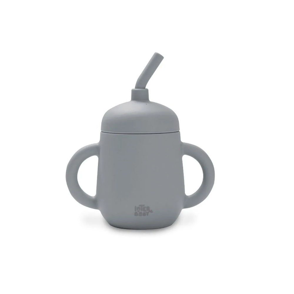 Copo anti gota + palha silicone