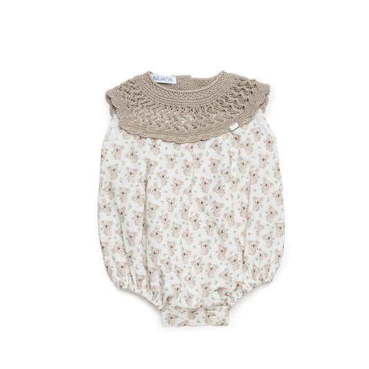 Fofo Estampado com Gola de Malha- Juliana