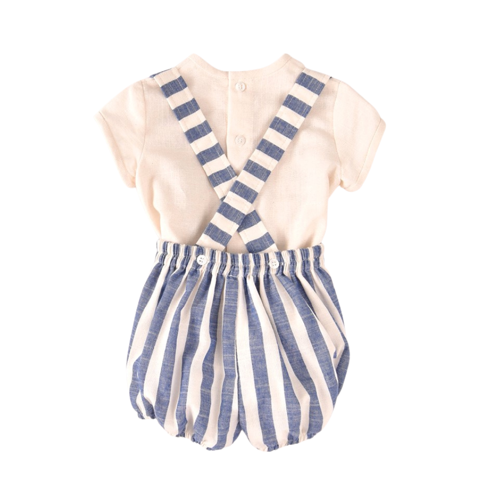 Fofo às riscas azuis com t-shirt - Cocote