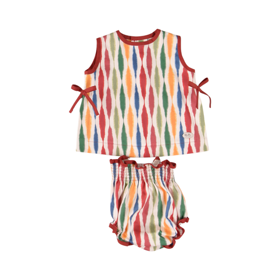 Conjunto bebé multicolor com tapa-fralda- José Varón