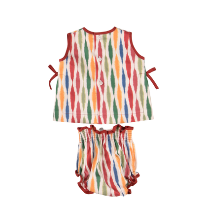 Conjunto bebé multicolor com tapa-fralda- José Varón