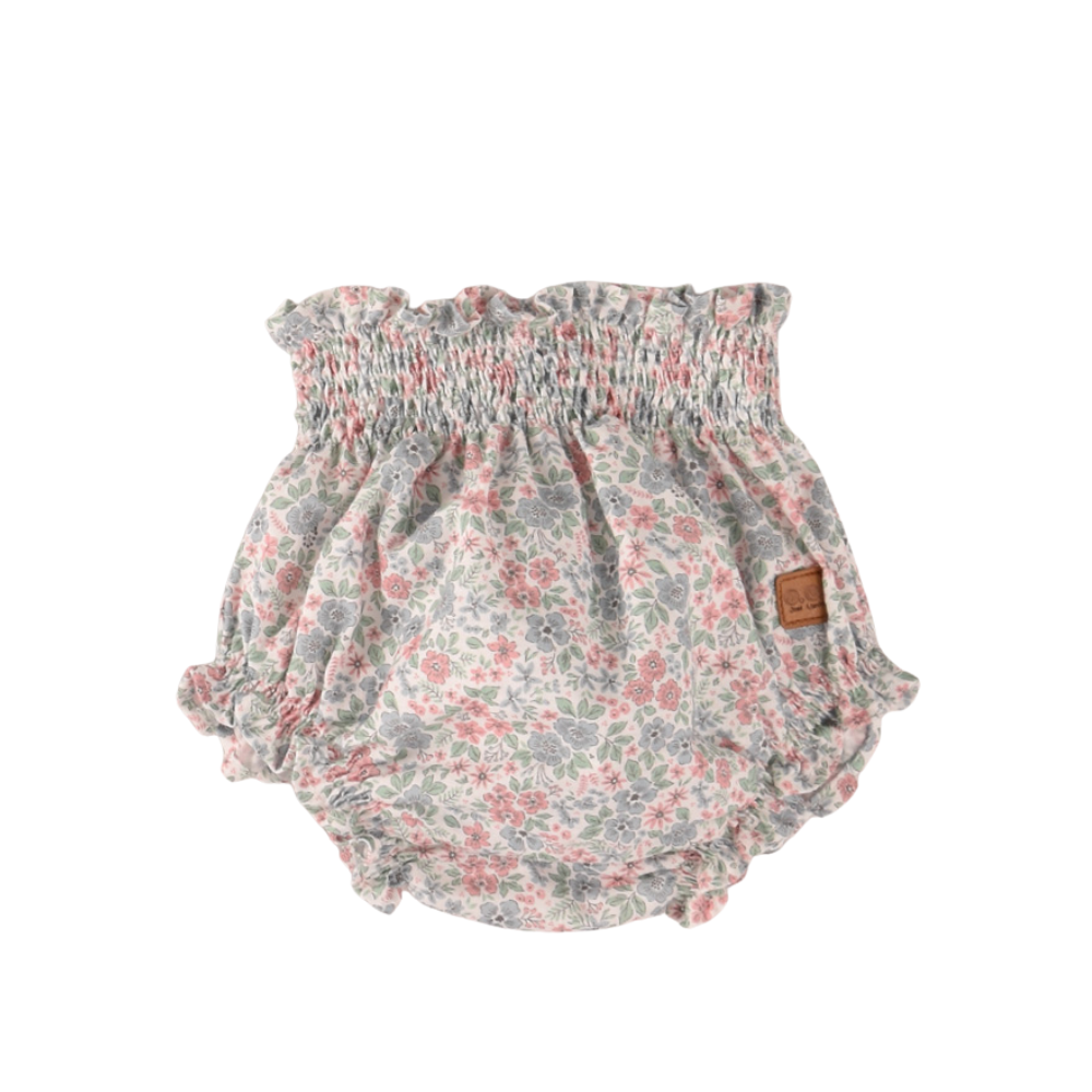 Tapa fralda bebé floral em tons suaves - José Varón