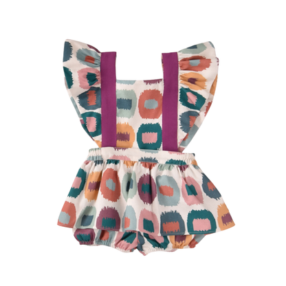 Macacão estampado com folhos - José Varón