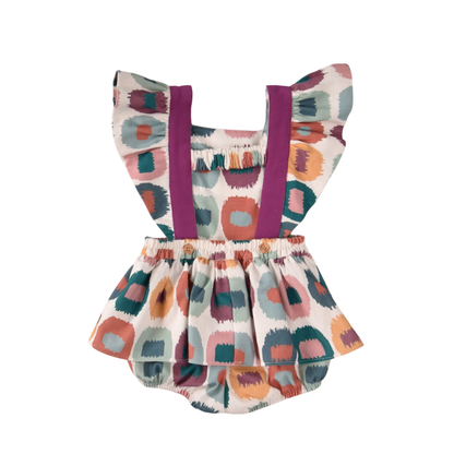 Macacão estampado com folhos - José Varón