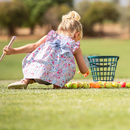 Vestido de bebé floral com tapa-fraldas - Yoedu