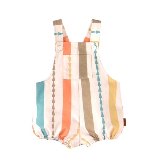 Jardineira riscas coloridas - Cocote