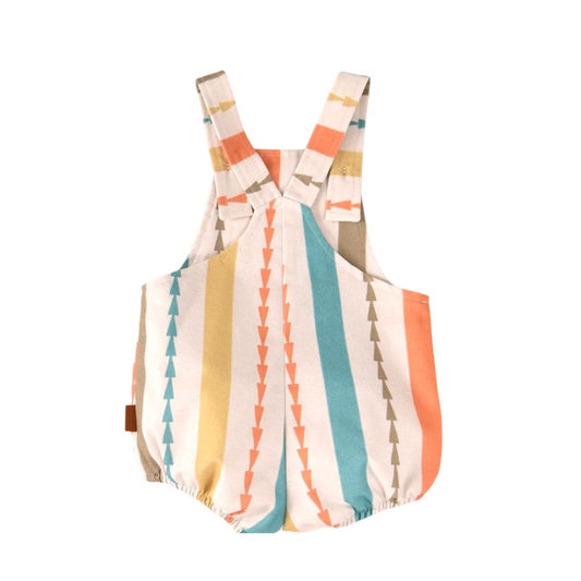 Jardineira riscas coloridas - Cocote