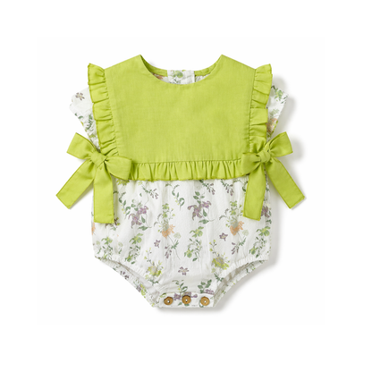 Fofo floral branco e verde lima