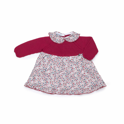 Vestido de Malha com Padrão Floral - Juliana