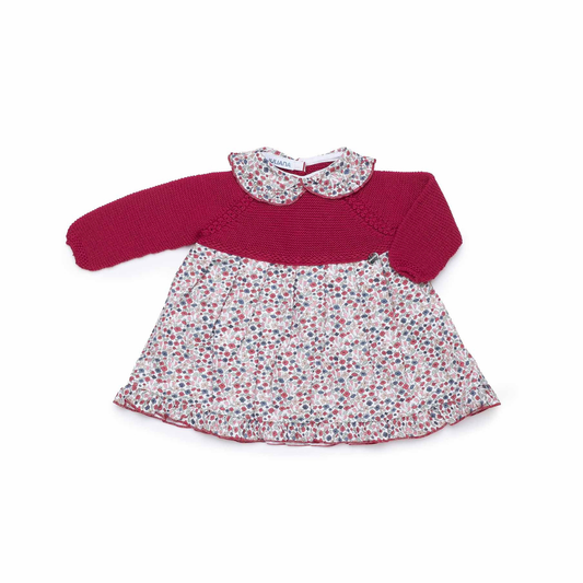 Vestido de Malha com Padrão Floral - Juliana