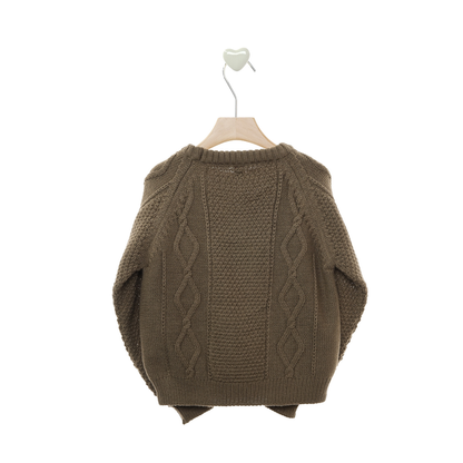 Camisola de Malha com Tranças para Menino- Marta Y Paula