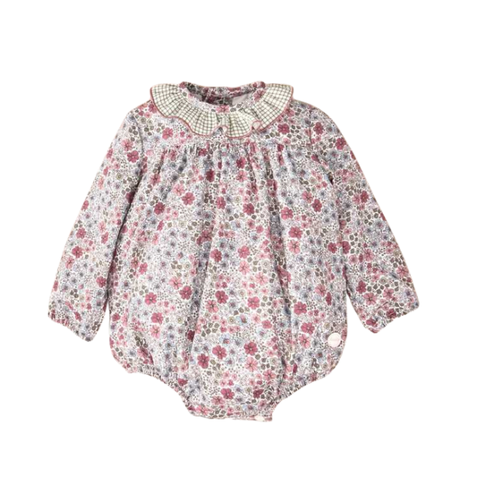 Fofo Floral com Gola de Folho- Cocote