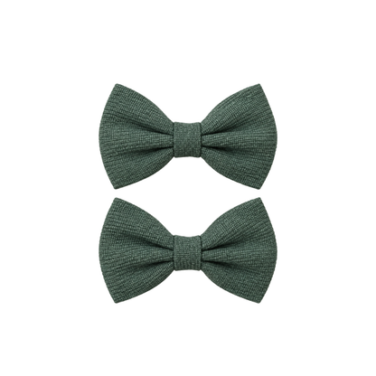 Conjunto de 2 Laços de Cabelo Verde Sálvia