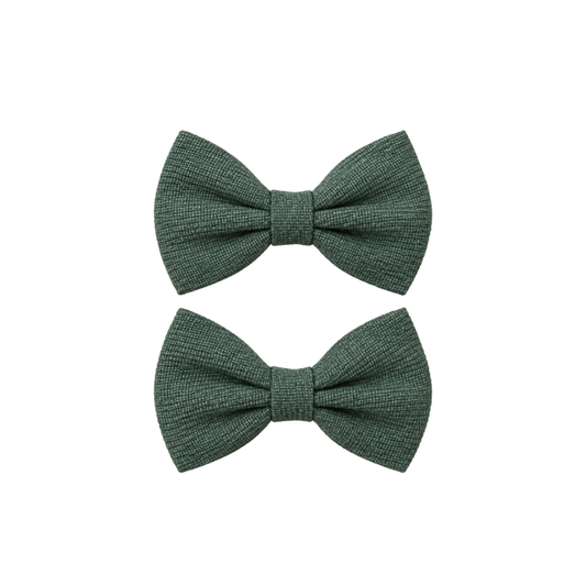 Conjunto de 2 Laços de Cabelo Verde Sálvia