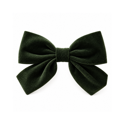 Laço de Cabelo Grande Verde Escuro