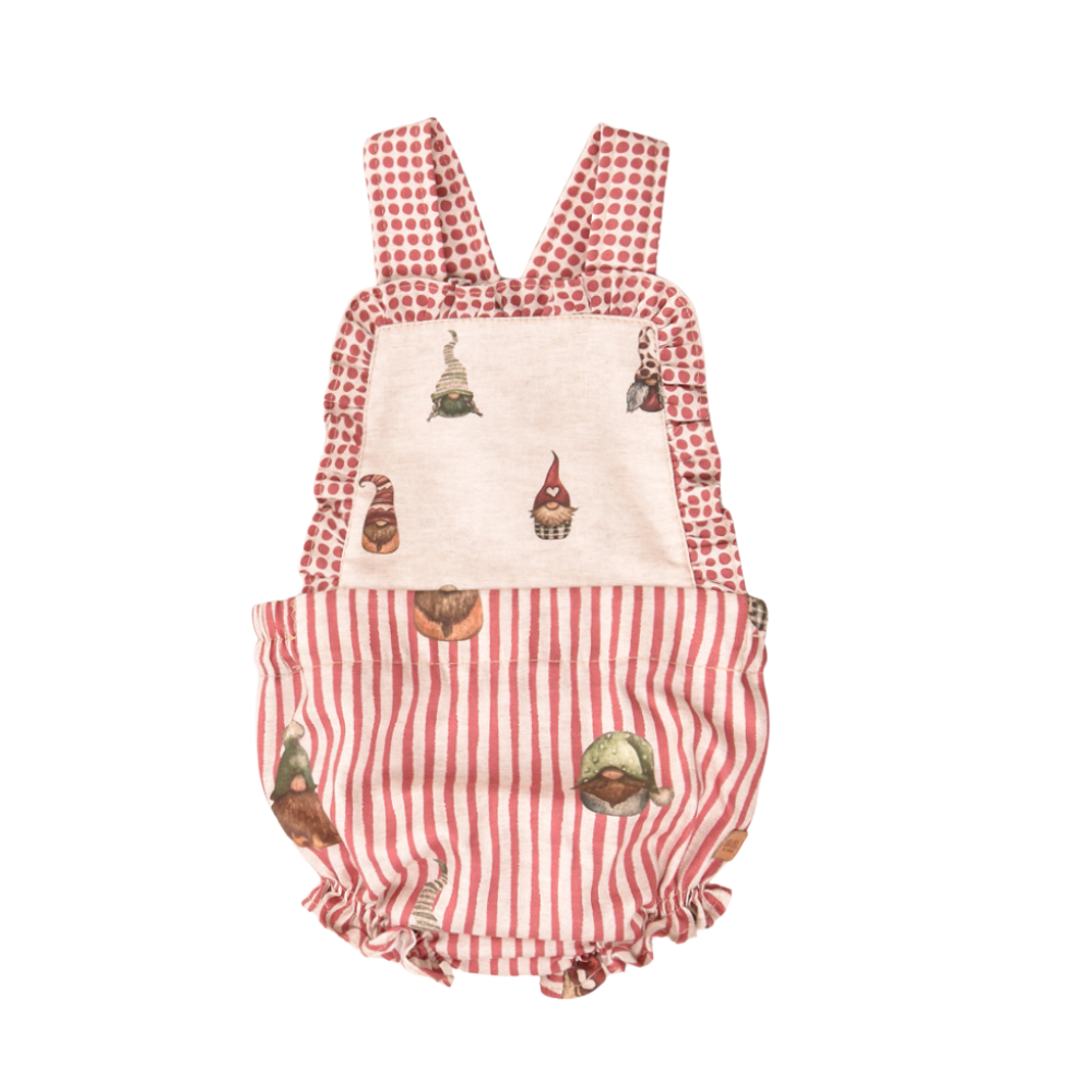 Fofo para Bebé com Alças Duendes – Vermelho