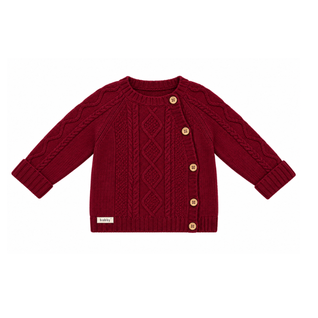 Camisola de Malha Bordô para Bebé- Babby